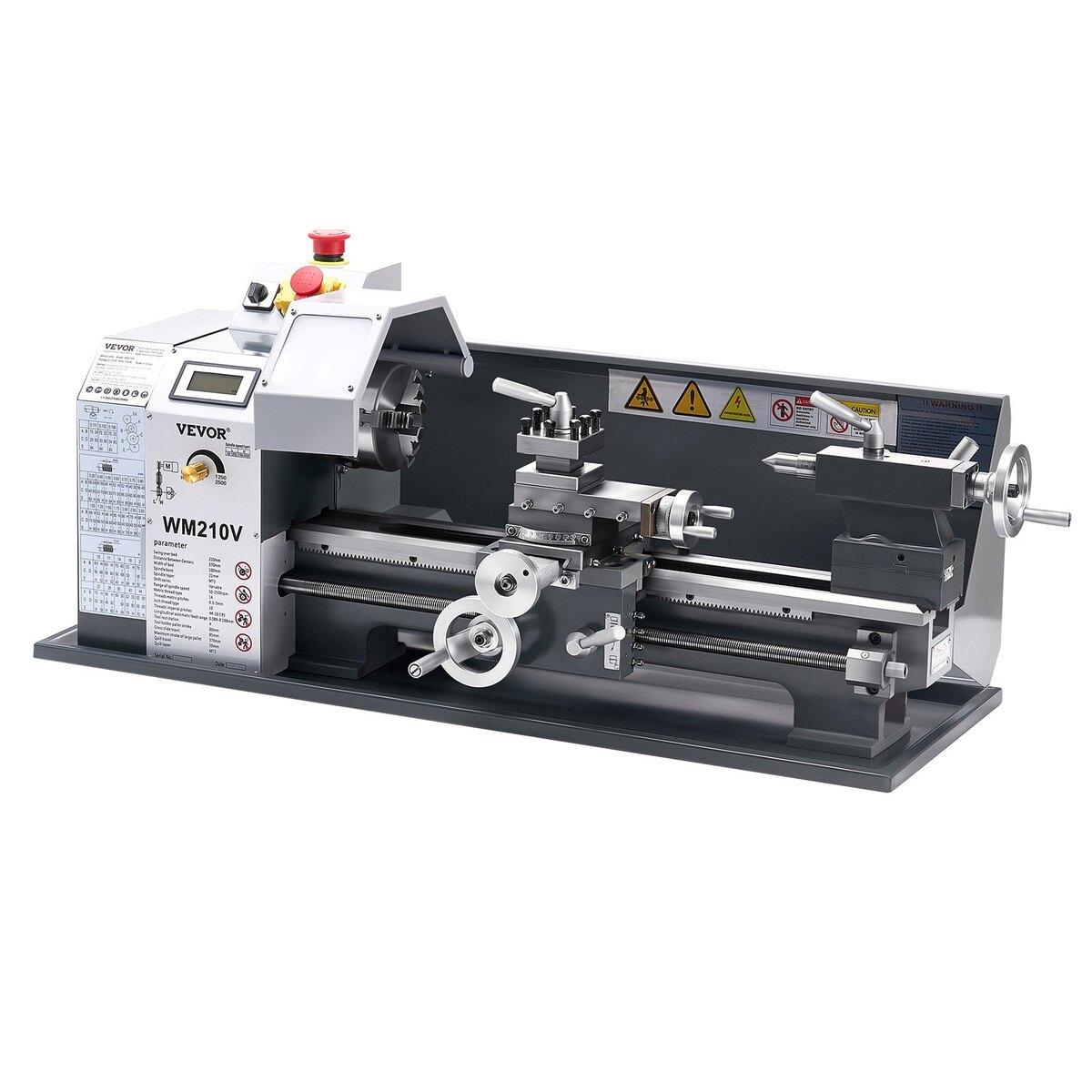 Metall Drehbank 8 x 16 in 550W Werkbank Drehmaschine 0-2500 U/min Variable Geschwindigkeit