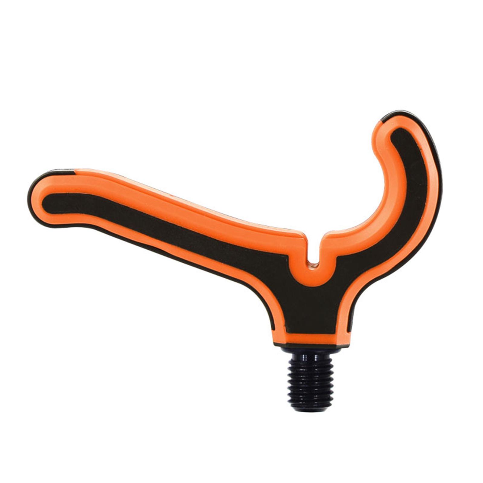 Universal Angelrute Halter Kopf 3/8in Gewinde Angelrute Rest Kopf für Angeln orange