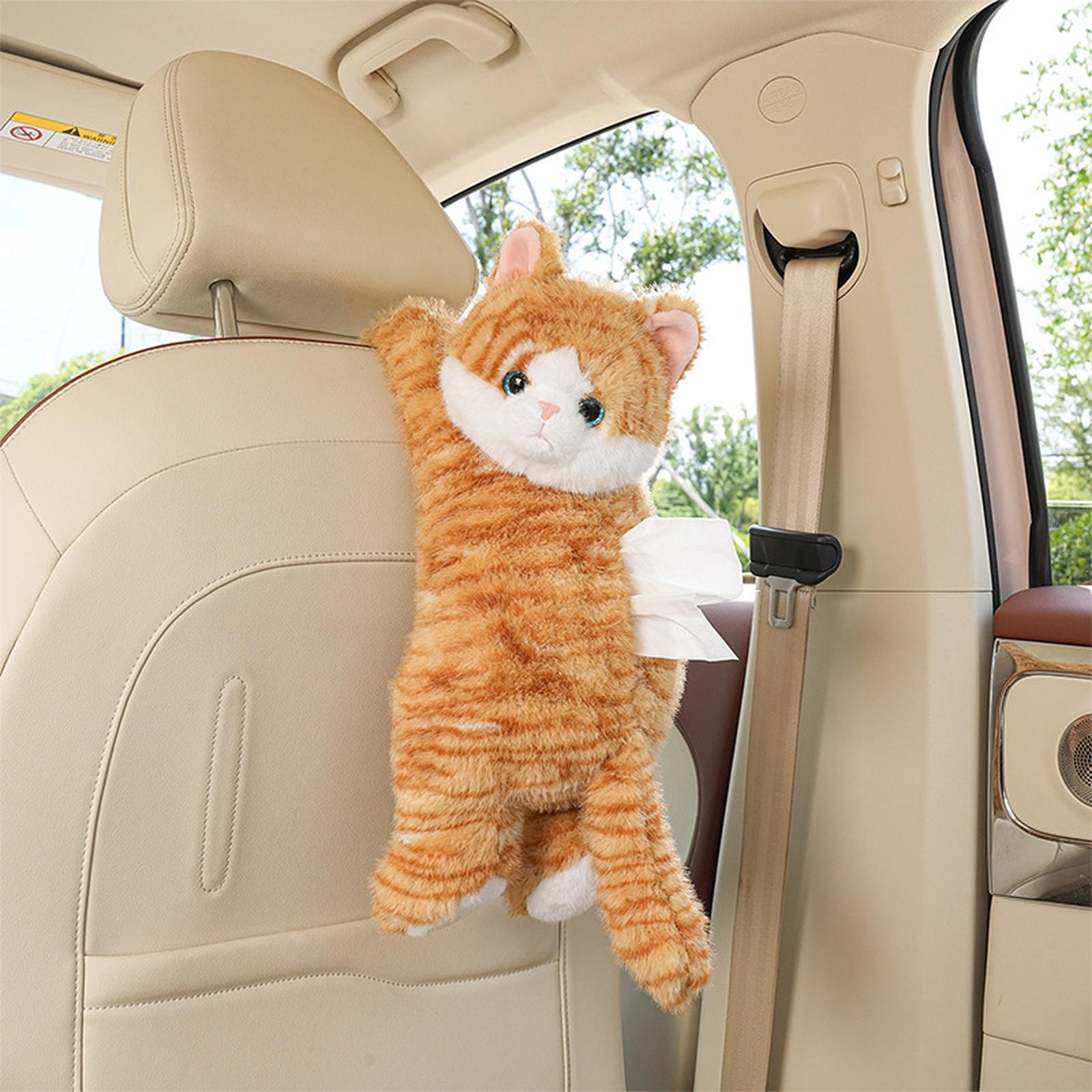 NEUE Auto-Taschentuchbox süß Auto-Taschentuchbox Plüschpuppe Auto-Hänge-Kartonbox kreative Cartoon-Taschentuchtasche Damen Auto-Taschentuchbox One Size