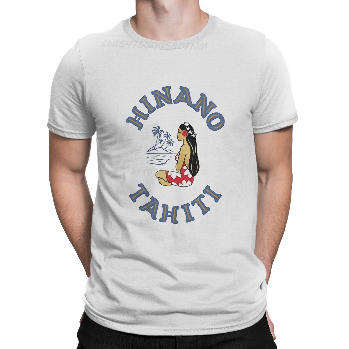 Herren Bier T-Shirts Hinano Tahiti Strand Gemütlich Kawaii Kleidung Fantastische Herren T-Shirts Sommer Tops T-Shirt Neuankömmling T-Shirts M gray