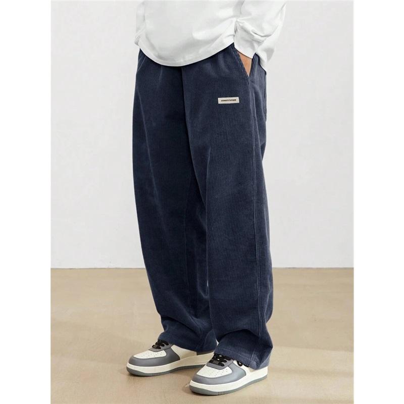 Herren Jogginghose Lose Lange Hosen Jogger Hose Casual Sport Fitness Solide Jogginghose Herren Sweatpants XXL navy blau