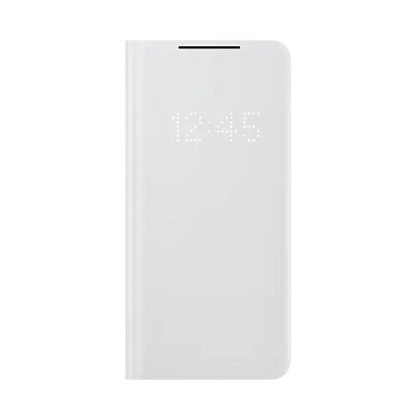 Original LED Smart View Flip-Telefonhülle für Samsung Galaxy S21+ S21 Plus LED Wallet Cover For Galaxy S21 Plus weiß