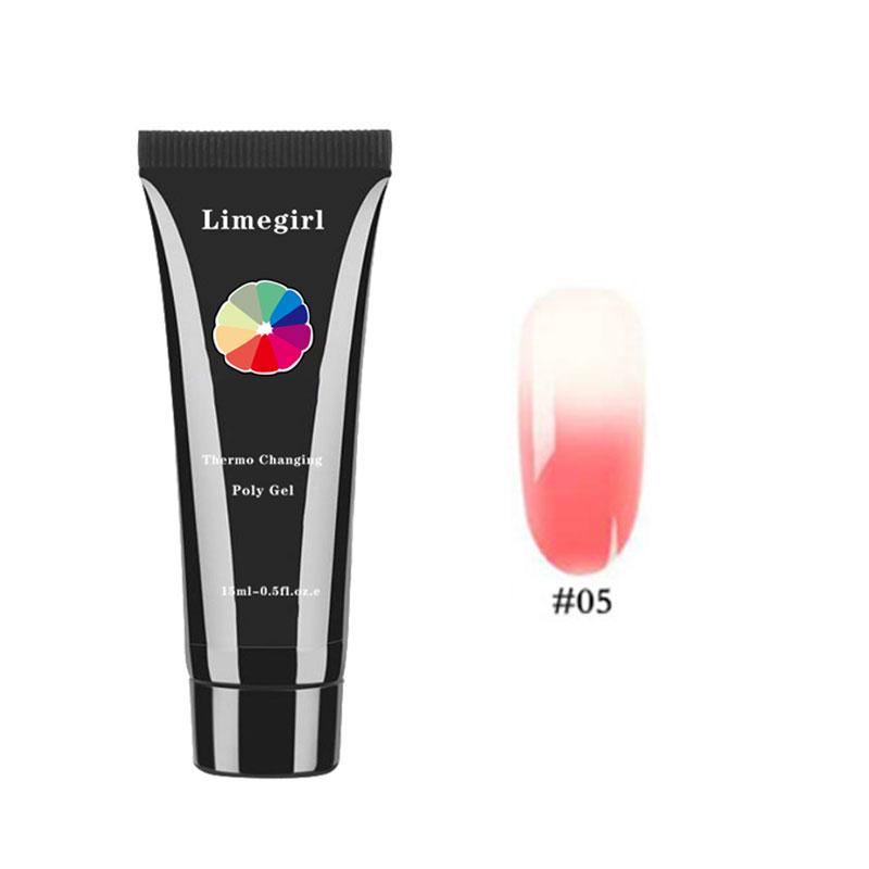 15g Thermotemperaturfarbe Poly Gel Lack Builder Gel Nail Art Gel Nagellack Lack Farbwechsel UV Lak Nagelgrundierung