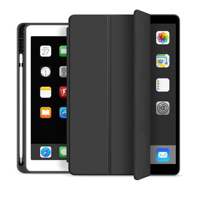 Hülle für iPad Pro 12.9 11 2021 2020 Smart Cover iPad 10.2 9. 8. 7. GeniPad Mini 6 5 Air 4 3 2 1 Hülle iPad 9.7 10.5 10.9 Zoll iPad Air 4 2020 schwarz
