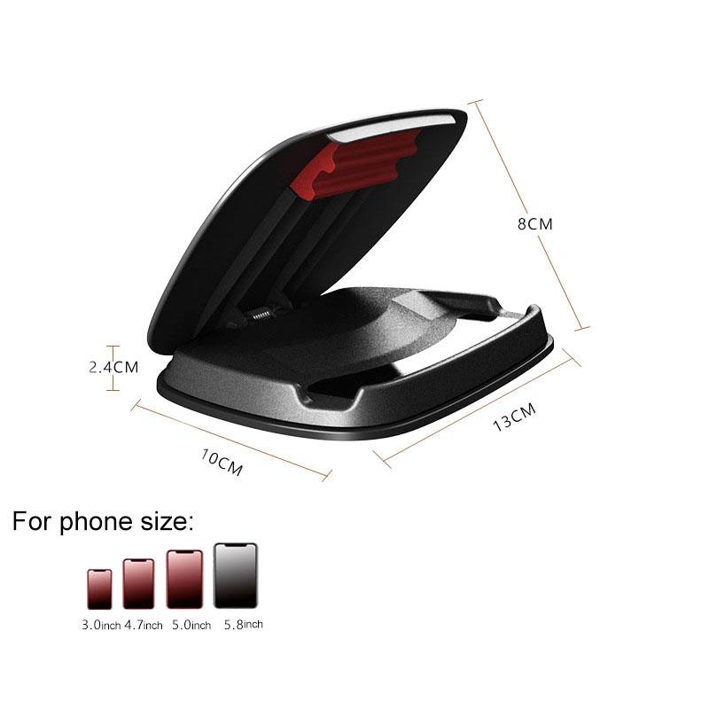 Universal Dashboard Panel Auto Telefon Halter Clip GPS Halterung Ständer Display Telefon Zubehör schwarz