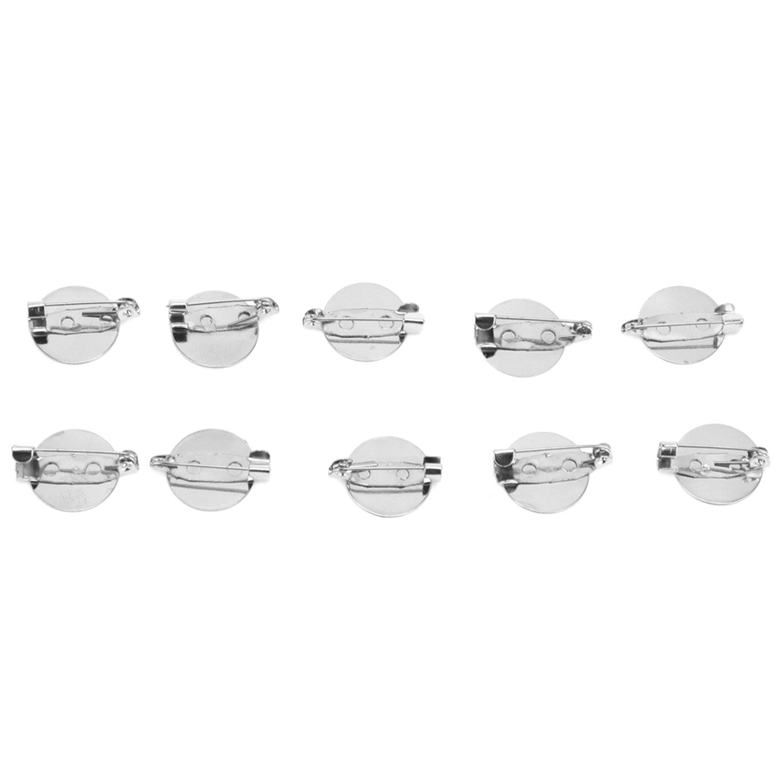 10 Stück DIY Flache Runde Broschennadeln T-Shirt Tasche Rucksäcke Hut Accessoires für Kinder