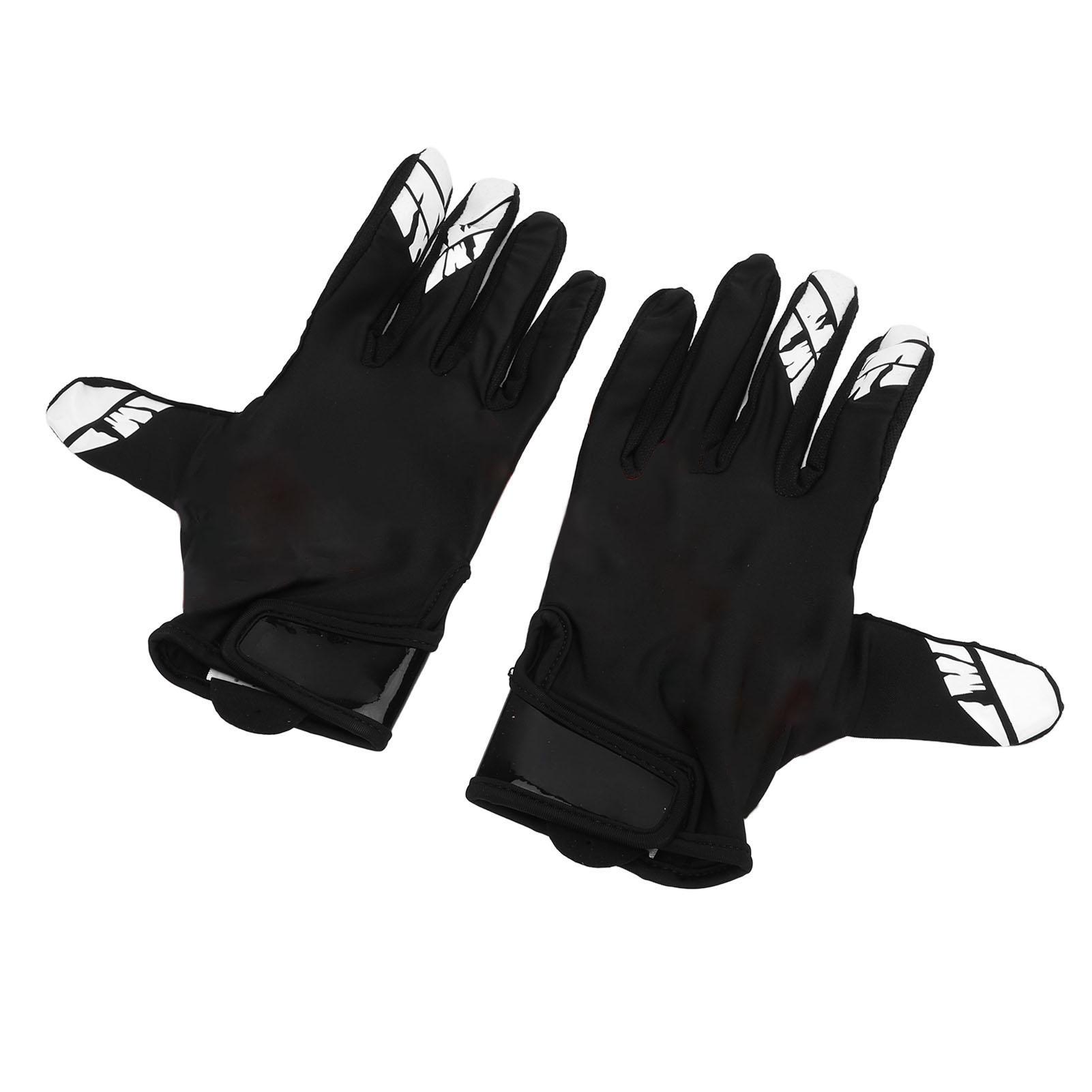 Baseballhandschuhe, rutschfest, Silikon, dehnbar, atmungsaktiv, American Football-Handschuhe, Größe L M