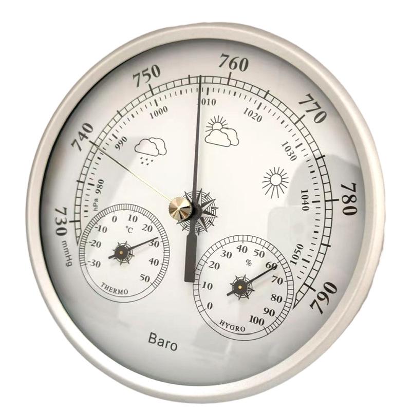 Grenzüberschreitende 130mm 3-in-1 Wetterstation: Thermometer, Hygrometer, Barometer 70mm Gold Barometer