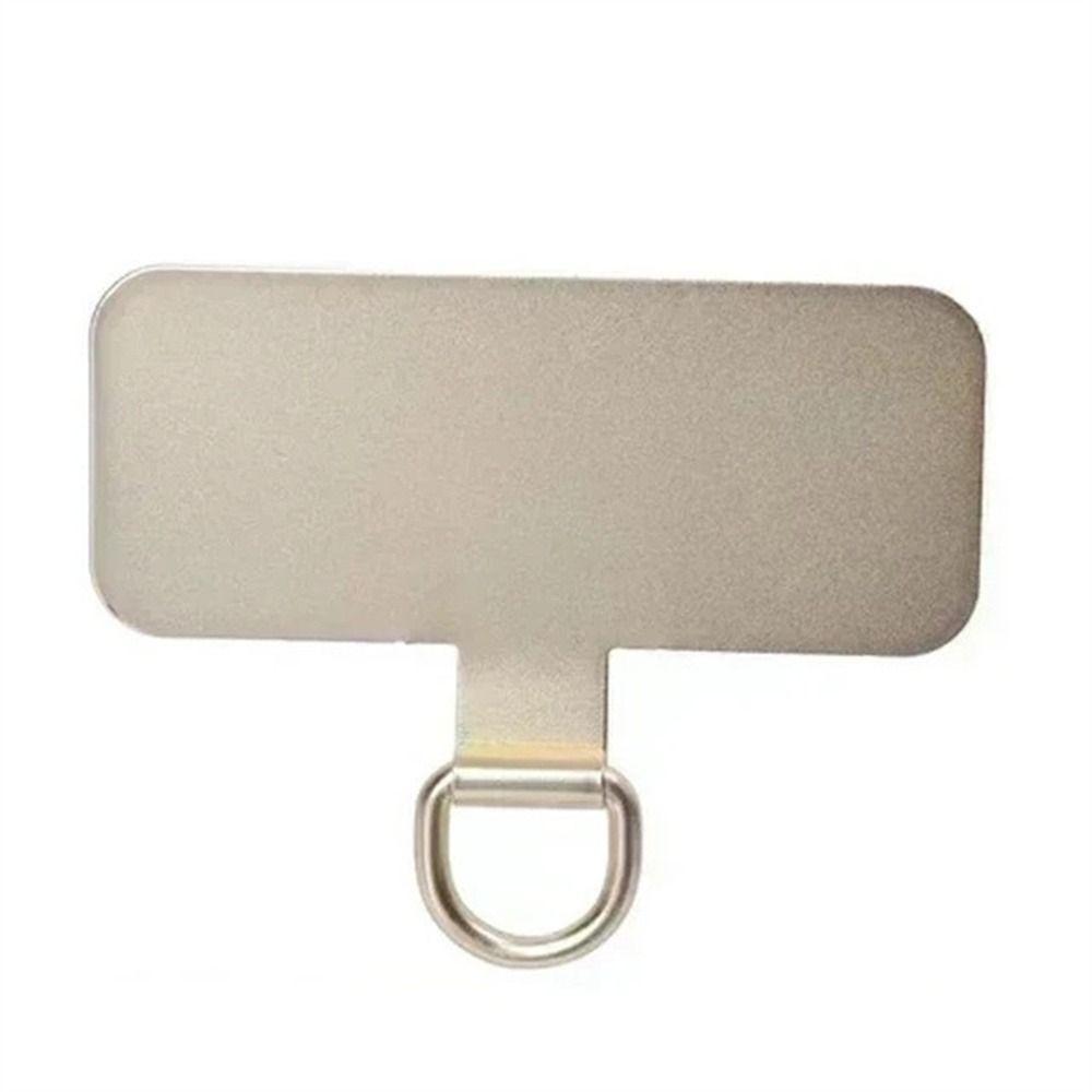Edelstahl-Metall-Handy-Patch, abnehmbarer Handy-Kartenclip, Handy-Lanyard-Dichtung, Aufhängeschnur-Lasche gold