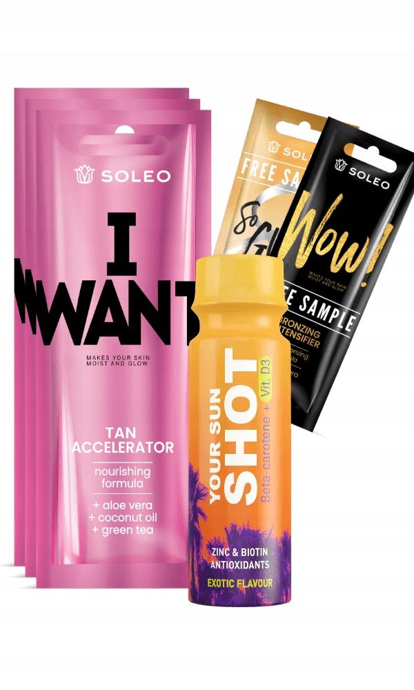 Soleo I Want 3x15ml Bräunungsbeschleuniger + Gratisartikel