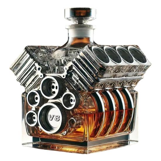 V8 Motoren Whisky Flasche Kreative Wein Karaffe Dekoration Personalisierte Whisky Flasche A