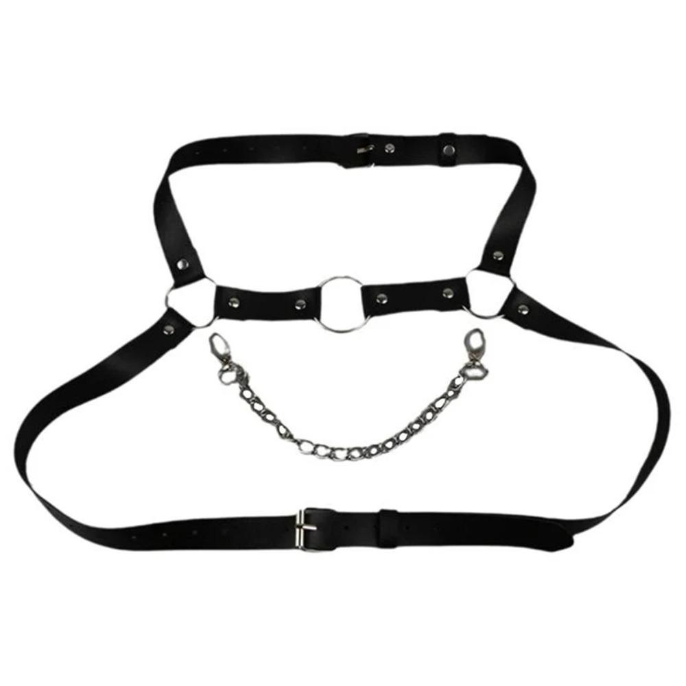 Punk Body Korsett Riemen verstellbar Dessous Harness Korsett Hosenträger Taille Zubehör Style 2