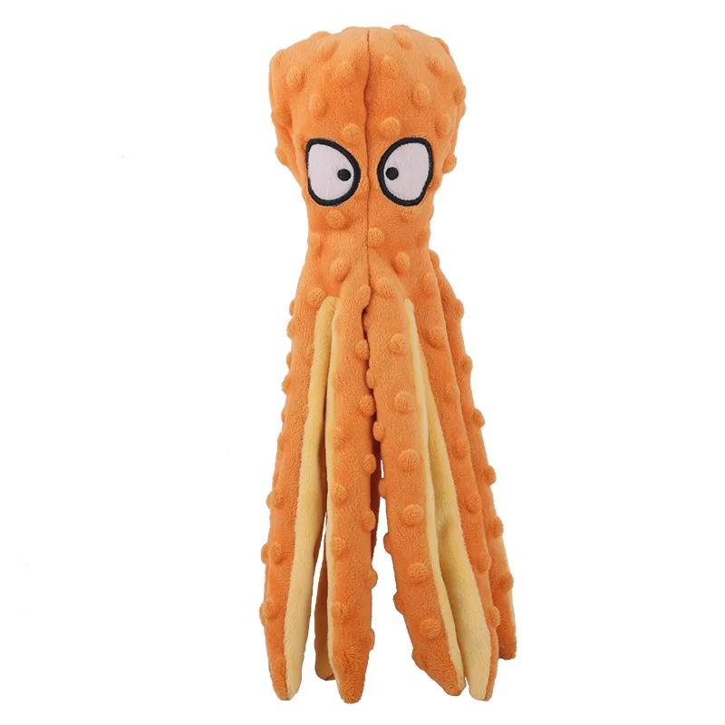 Haustier Plüsch Spielzeug Katze Hund Stimme Octopus Shell Puzzle Spielzeug Biss Beständig Interaktive Haustier Hund Zähne Reinigung Kauen Spielzeug pet Liefert orange