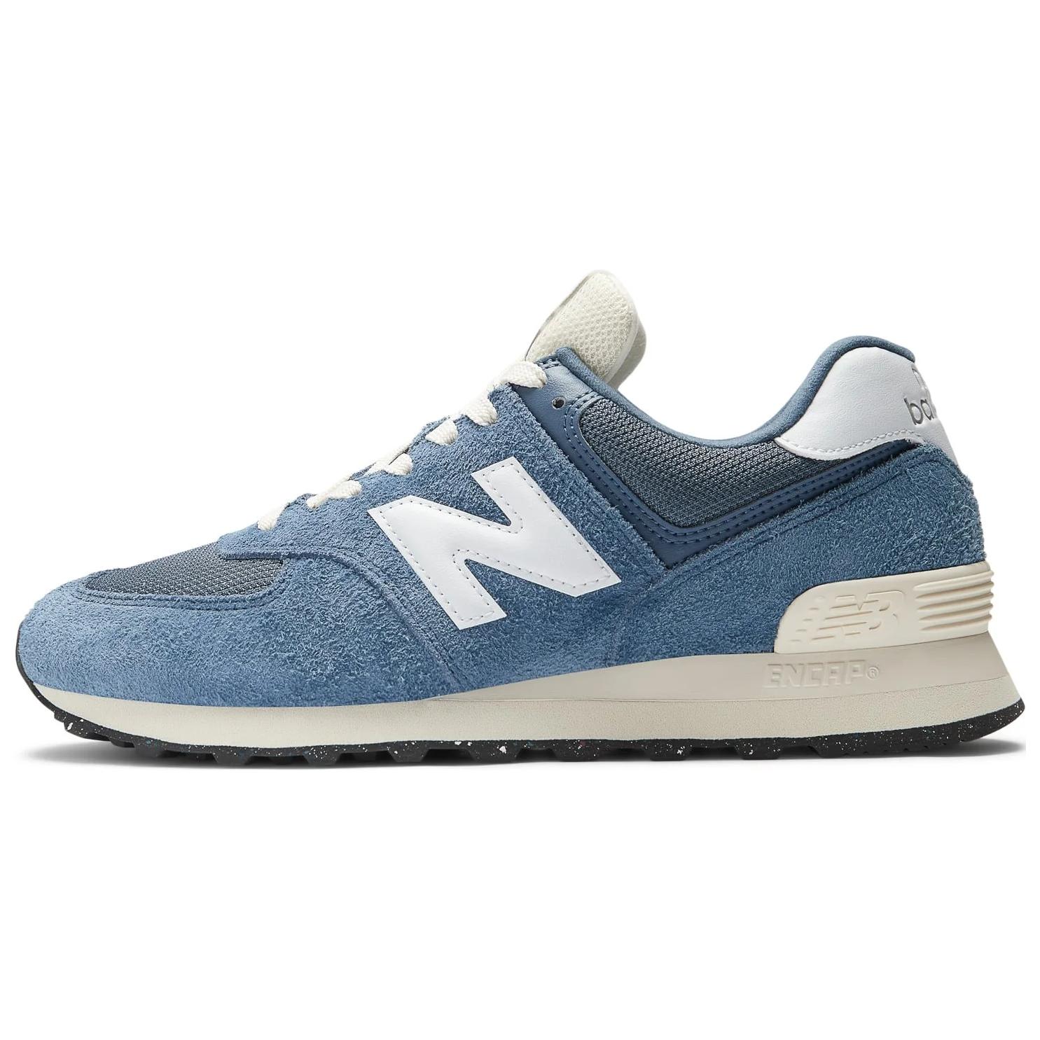 New Balance 574 Vintage Indigo Unisex Sneaker Blau Weiß Angora U574RBJ 36