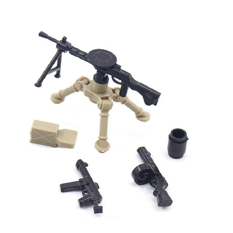 Maschinengewehr MG34 Browning Dp-28 Waffen SWAT Specia Force Minifigur Pistole Bausteine Kit Ziegel Sets Waffen Modell Kinderspielzeug
