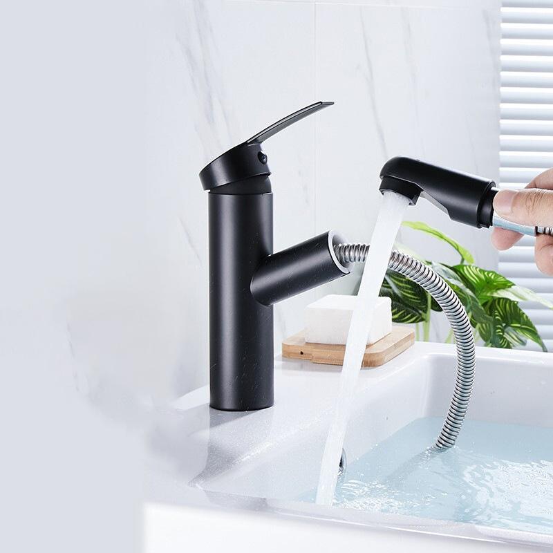 Badezimmer-Wasserfall-Waschbecken-Waschbecken-Wasserhahn, schwarze Wasserhähne, Messing-Badewannen-Wasserhahn, Heiß- und Kaltwassermischer, Waschtisch-Wasserhahn, Deckmontage, Waschbecken-Wasserhahn black