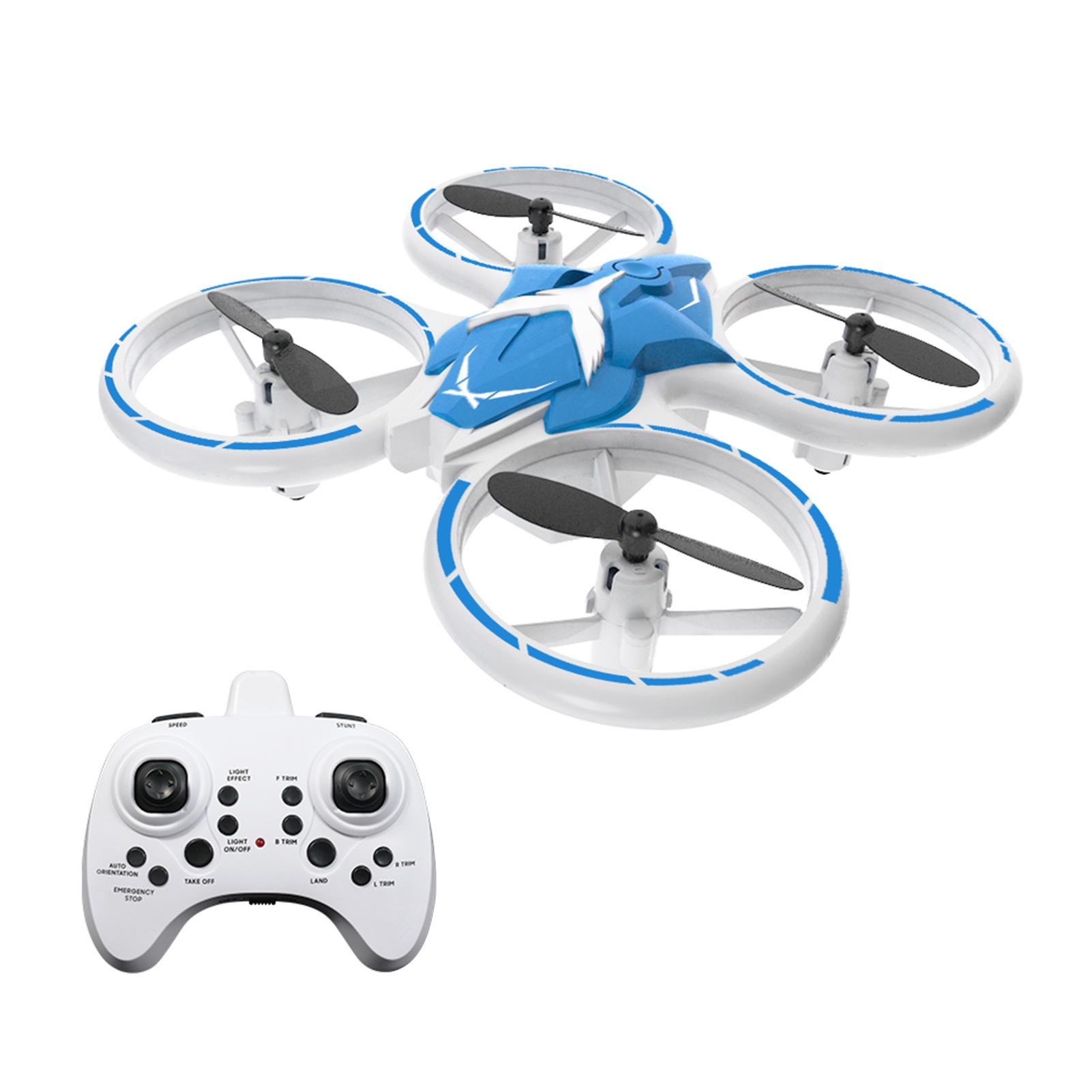 Flytec T22 Mini-Drohne für Kinder, ferngesteuerter Quadrocopter mit automatischer Hover-Funktion, LED-Atemlicht, Ein-Tasten-Taste blau