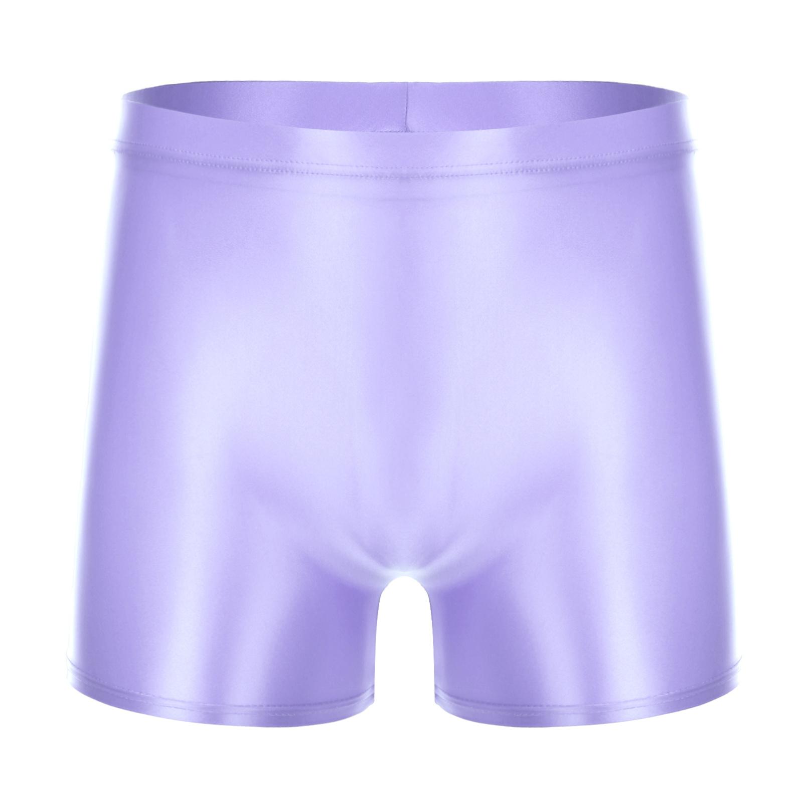 Ultradünne, bequeme Boxershorts, Badehose, Unterwäsche, Strandbekleidung, Sport-Badehose für Herren L violett