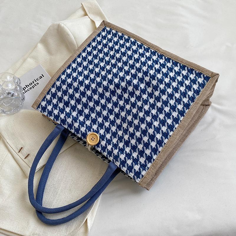 Große Tragetasche für Damen, modische Mama-Tasche für Damen, hochwertige Tragetasche mit einer Schulter blue