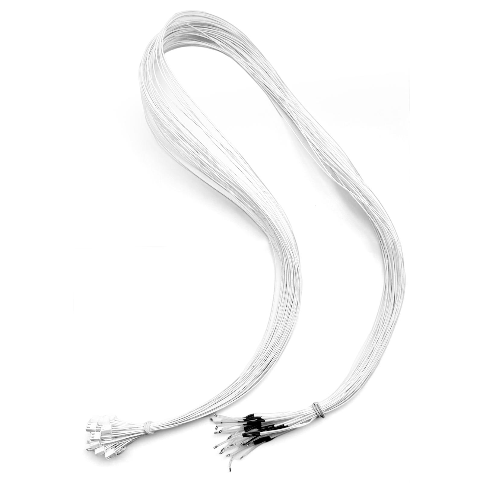 3D-Drucker NTC 3950 Thermistoren Temperatursensor NTC3950 100K Ohm Kompatibel für Creality Ender 3 1m - 20pcs weiß