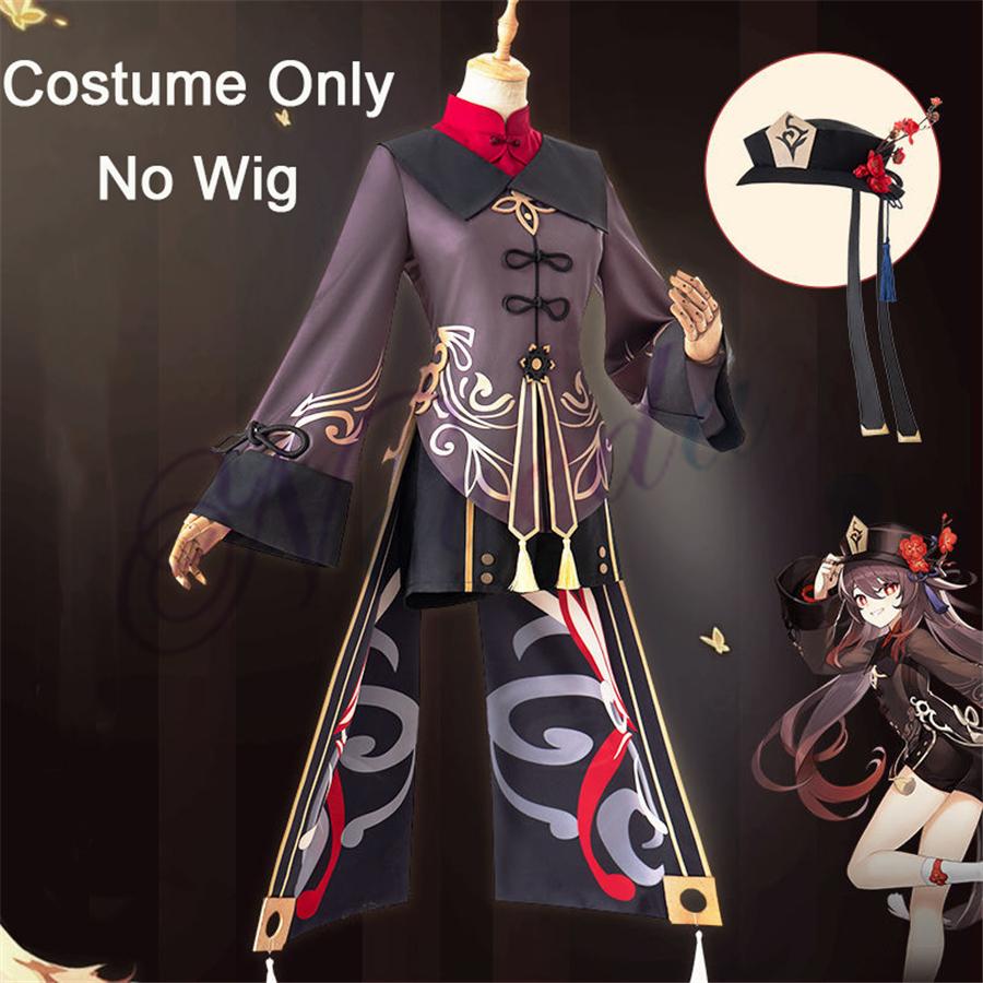 Hutao Cosplay Kostüm Uniform Perücke Cosplay Anime Spiel Hu Tao Chinesischen Stil Halloween Kostüme L