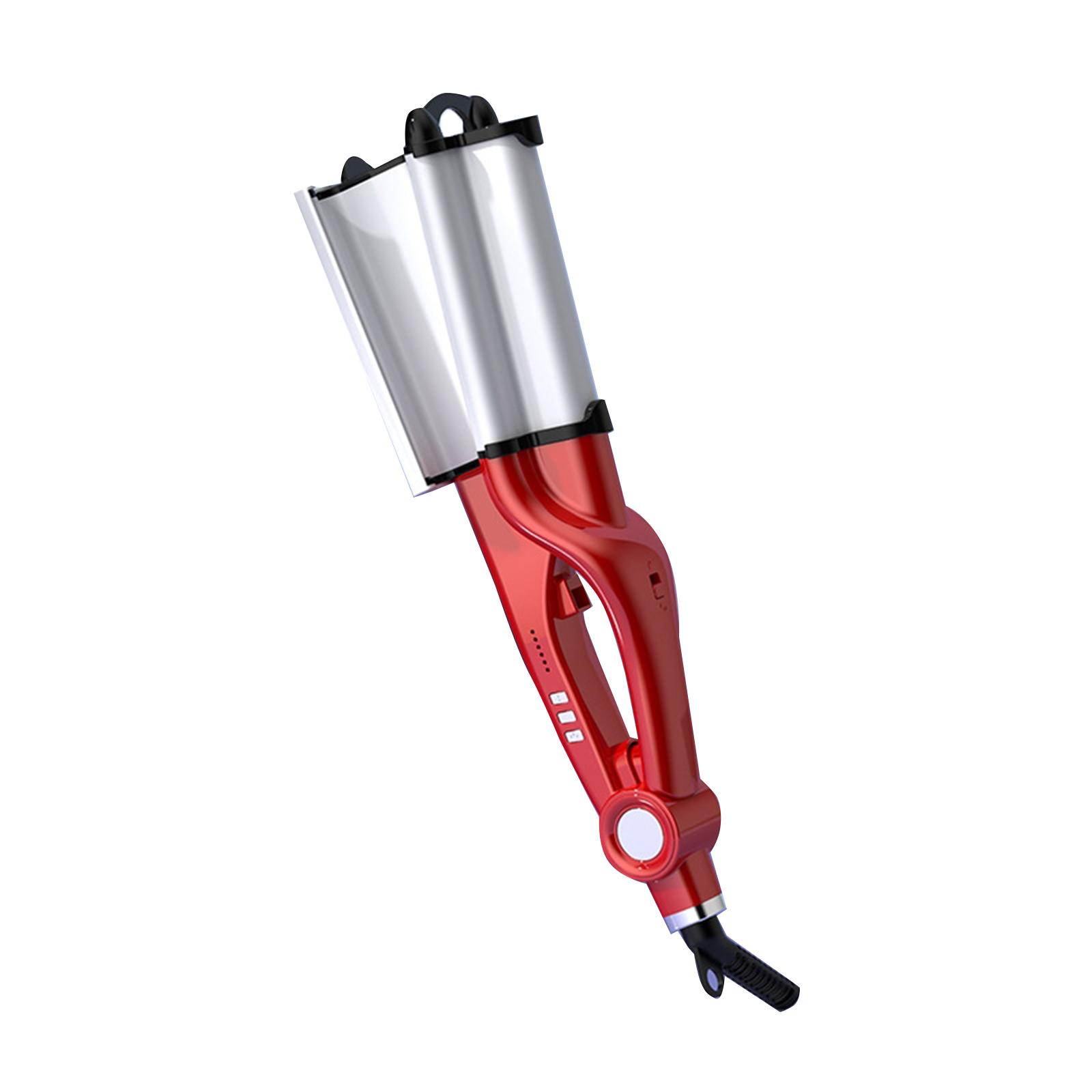 Haar-Lockenstab, 28 mm, Keramik-Haar-Waver, Eierrolle, Lockenwickler, Haar-Crimper-Temperatur US Plug