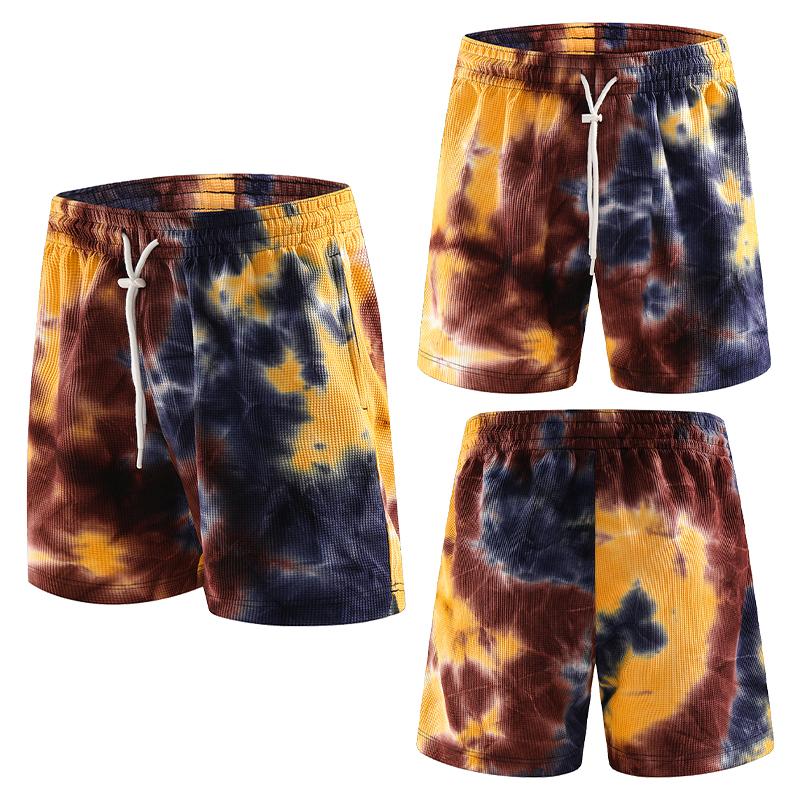 Camouflage Outdoor Laufshorts Herren Gym Sport Slips Schnelltrocknend Workout Training Fitness Jogging Schweißhosen Trainingsanzüge XXL gelb