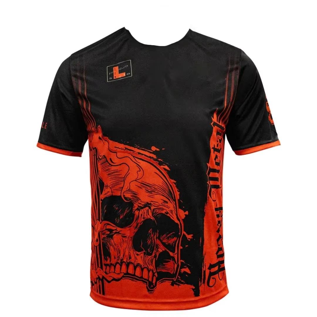 2026 Sommer Neue Herren Fußball Team T-Shirts Nische Explosion Fußball Sportbekleidung Schnelltrocknend Schweißaufnahme Trikot Strandbekleidung 5XL black