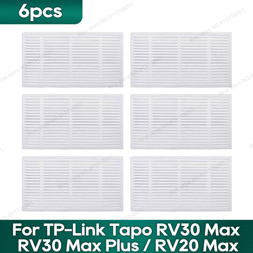 Kompatibel für TP-Link Tapo RV30 Max Plus/ RV30 Max/ RV20 Max Plus / RV20 Max Zubehör Hepa-Filter Mopp Seitenbürste Teile