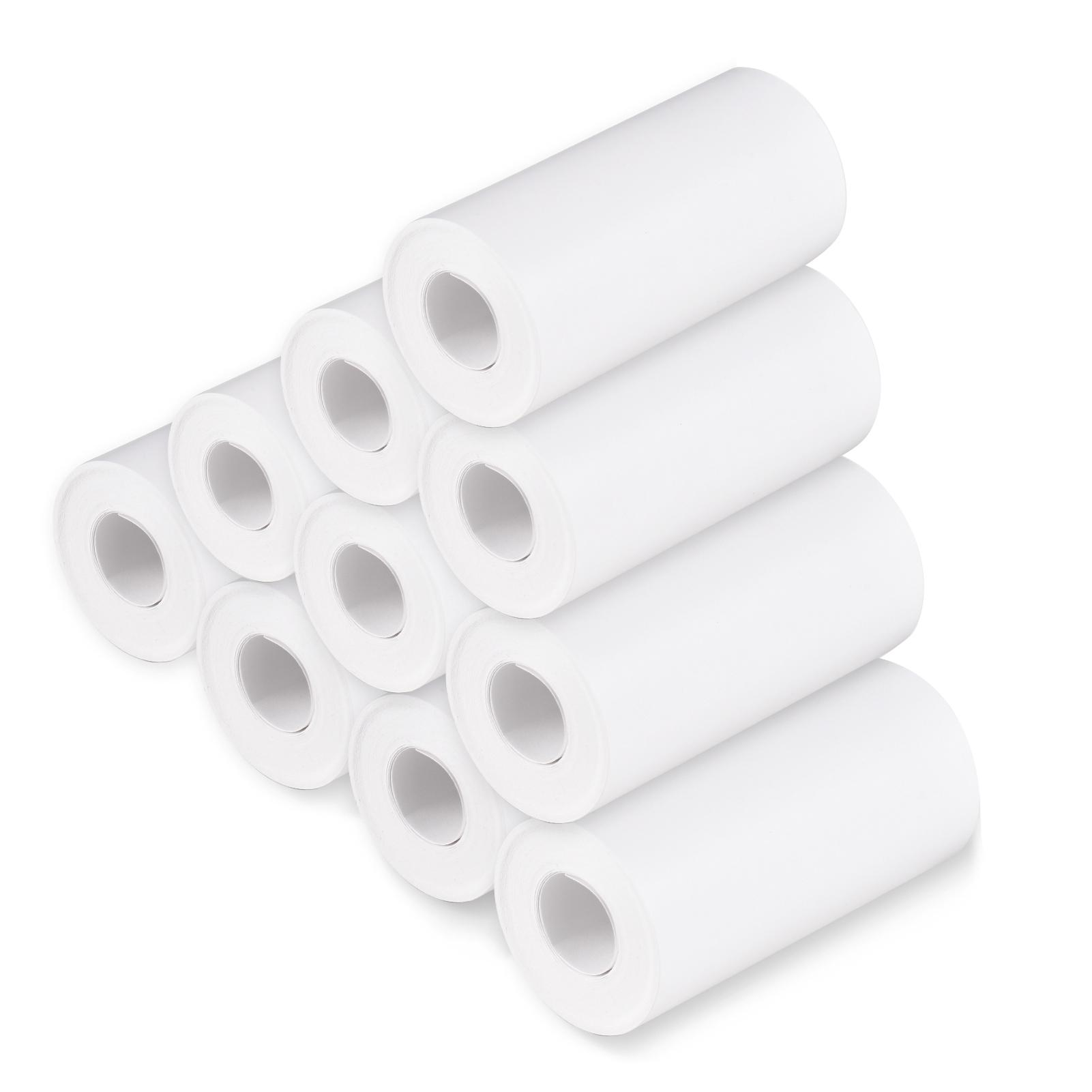 Thermopapierrolle, 57 x 30 mm, Druckpapier für Etikettendrucker, Kinder-Sofortbildkamera, Nachfülldruckpapier, 10 rolls