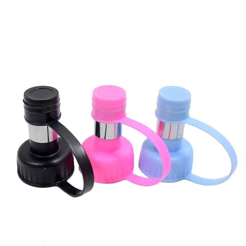 Automatischer Futternapf für Hunde, Hundenapf, für Hunde, Hunde, Katzen, Wasserflasche, Kopf-Futterspender für Hunde und Katzen, Wasser-Mund-Wasserspender rosa