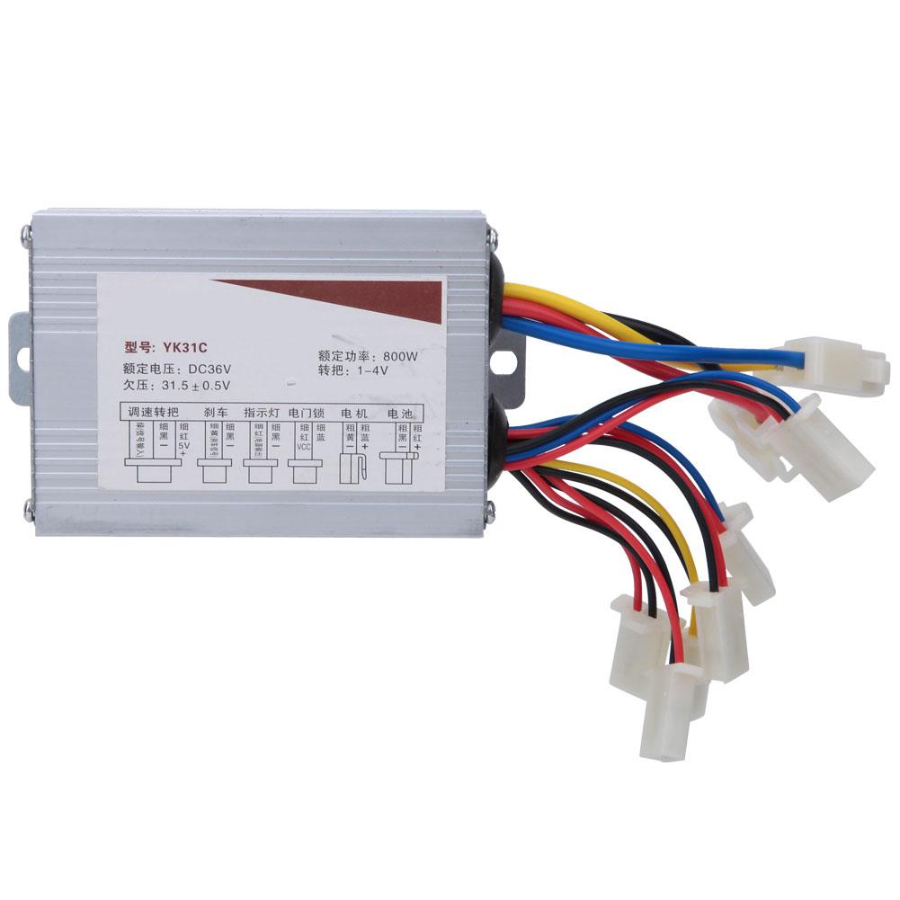 36V 800W Elektrischer Bürstenmotor-Controller DC-Motordrehzahlregelung für Elektro-Dreirad-Scooter