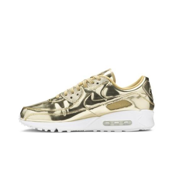Nike Air Max 90 'Metallic Pack - Gold' CQ6639-700 Damenschuhe EU 44 metallic gold/gold
