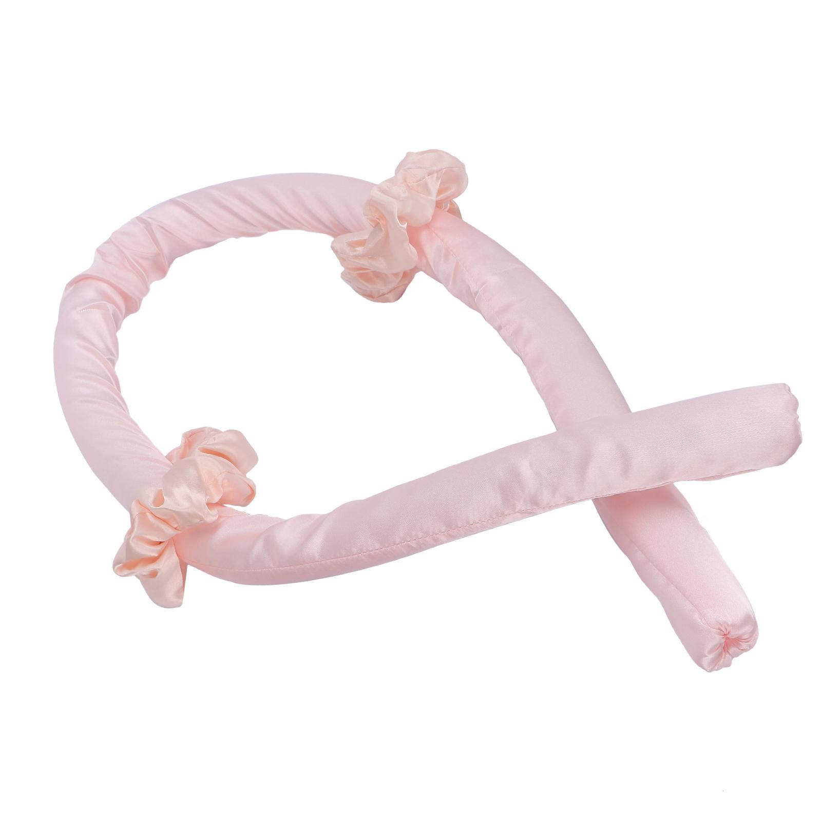 Hitzefreie Lockenwickler Keine Hitze Locken Stirnband DIY Natürlich Schlafen Haar Locken Styling Werkzeug Rosa