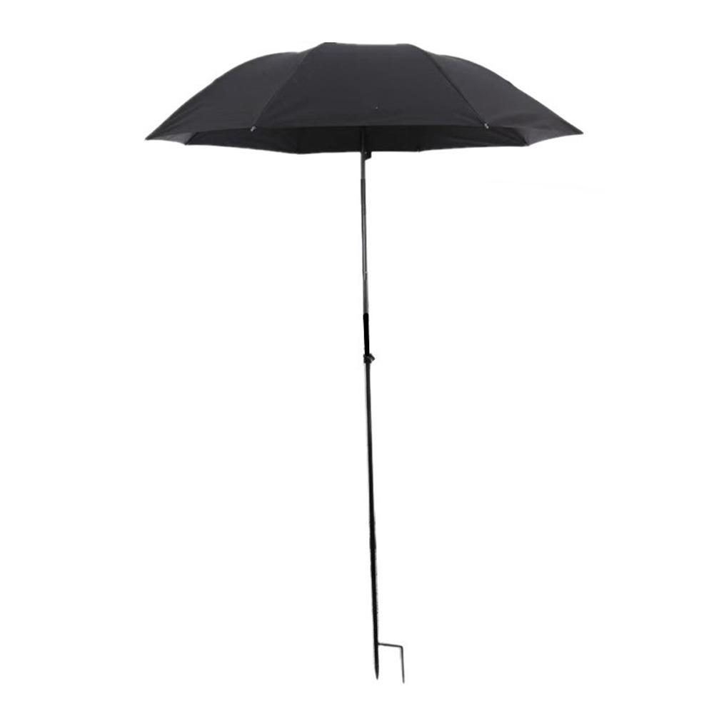 95cm Großer Pflanzen Sonnenschirm Wetterfestes Tuch Faltbarer Sonnenschirm Angel Schirm Blumentopf schwarz
