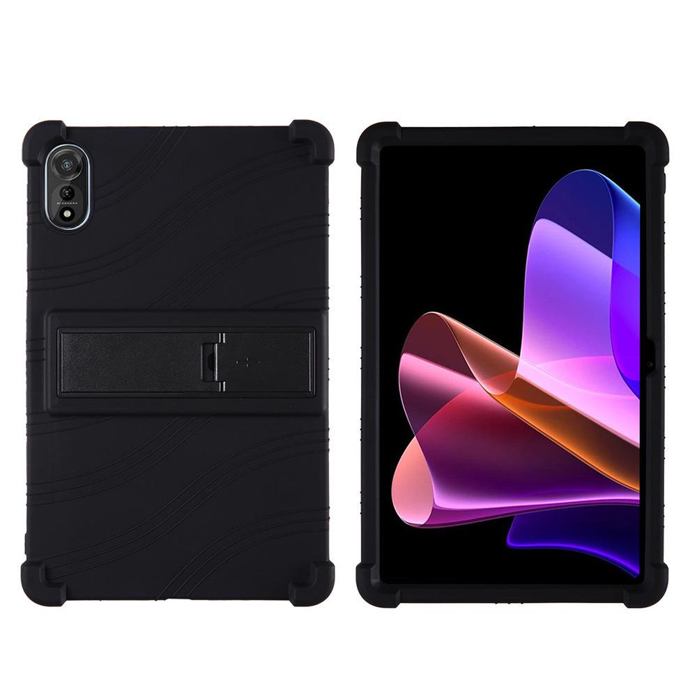 Blackview Mega 2 Tablet Hülle 2024, 12 Stoßfestes Silikon mit Ständer 12-inch schwarz