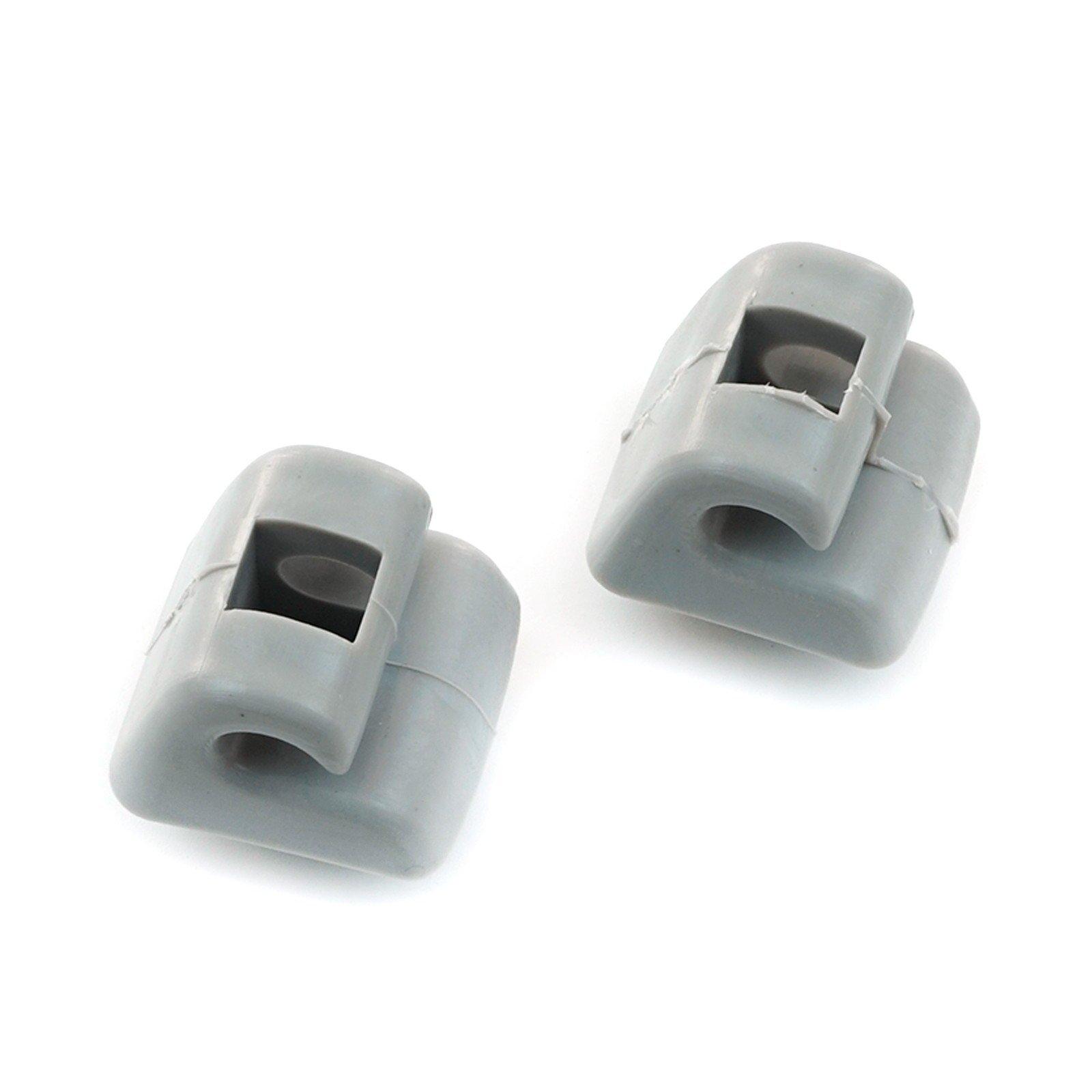 ESC Autoteile ESR502, 2 Stück, Sonnenblenden-Sonnenschutzhalter für Mercedes E-Klasse W123 W124 W126 W140 W201, grau, schnelle Lieferung