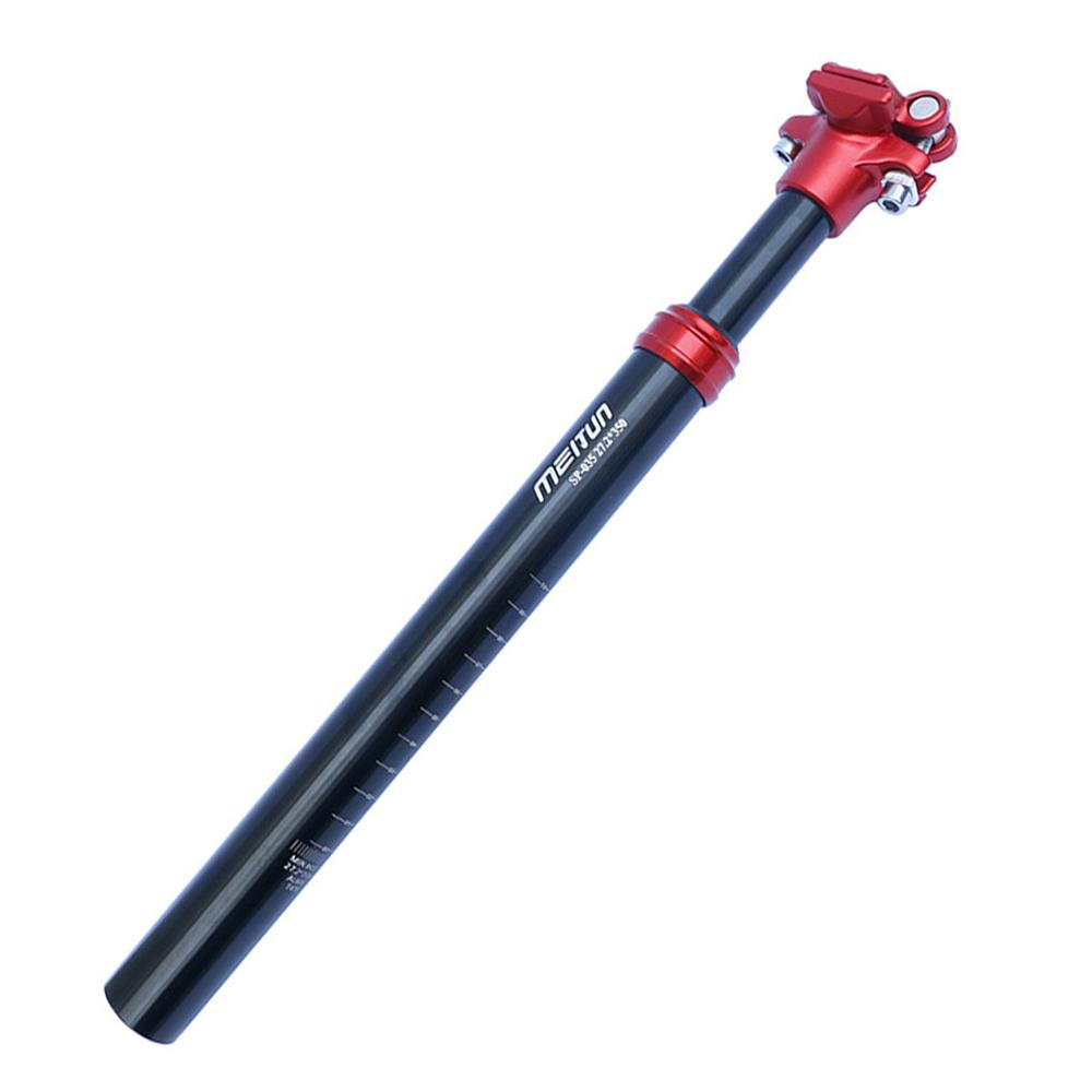MTB Fahrrad Federung Sattelstütze Aluminiumlegierung Fahrrad Dämpfung Sattelstütze Stoßdämpfer Sitzrohr 27.2mm rot/schwarz