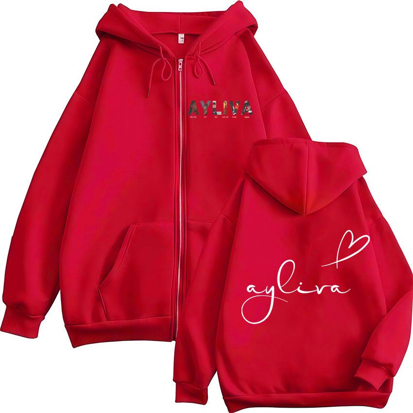 Die Ayliva Tour Grafik Reißverschluss Hoodie Herren Damen Vintage Übergroße Kleidung Sweatshirt Hip Hop Fleece Jacken Pullover Mit Kapuze 3XL