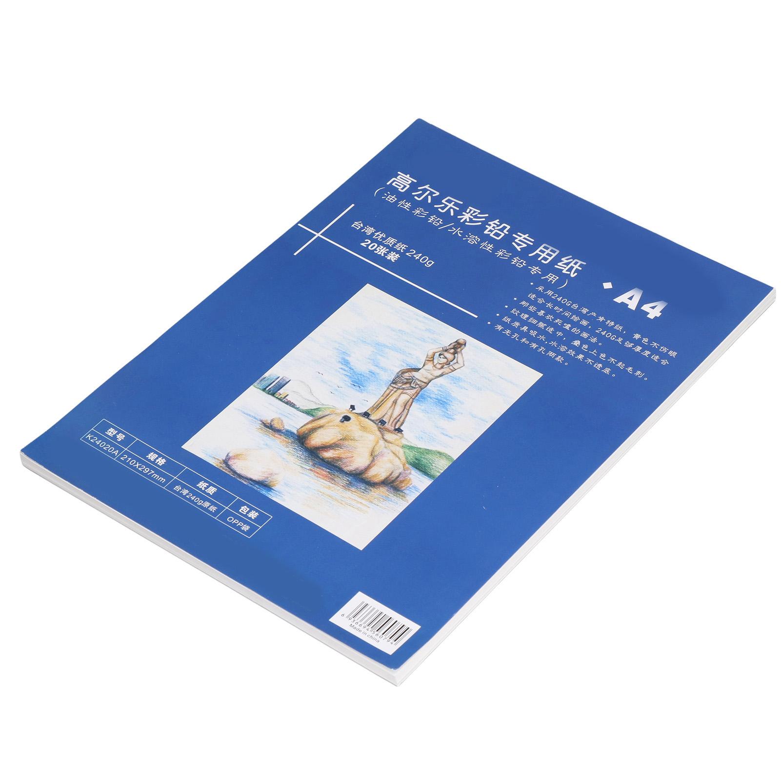 Zeichenpapier Farbstift Spezial A4 Papier Aquarell Skizzen Malpapier Kunstbedarf