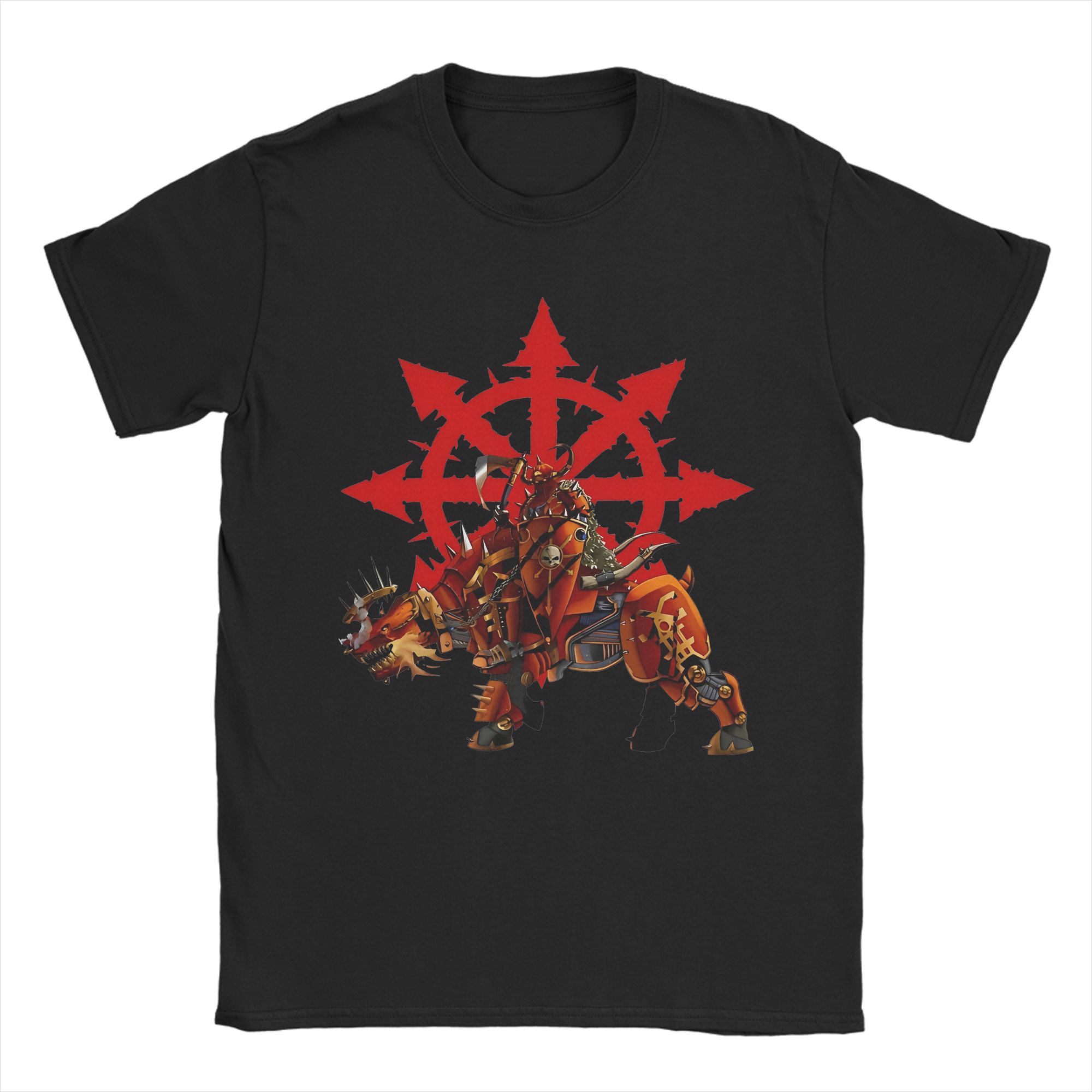 Warhammer40ks Kriegshammer Nostramo T-Shirts Baumwolle Mode für Herren T-Shirts Rundhals T-Shirts Kurzarm Kleidung Geburtstagsgeschenk XXXXL brown