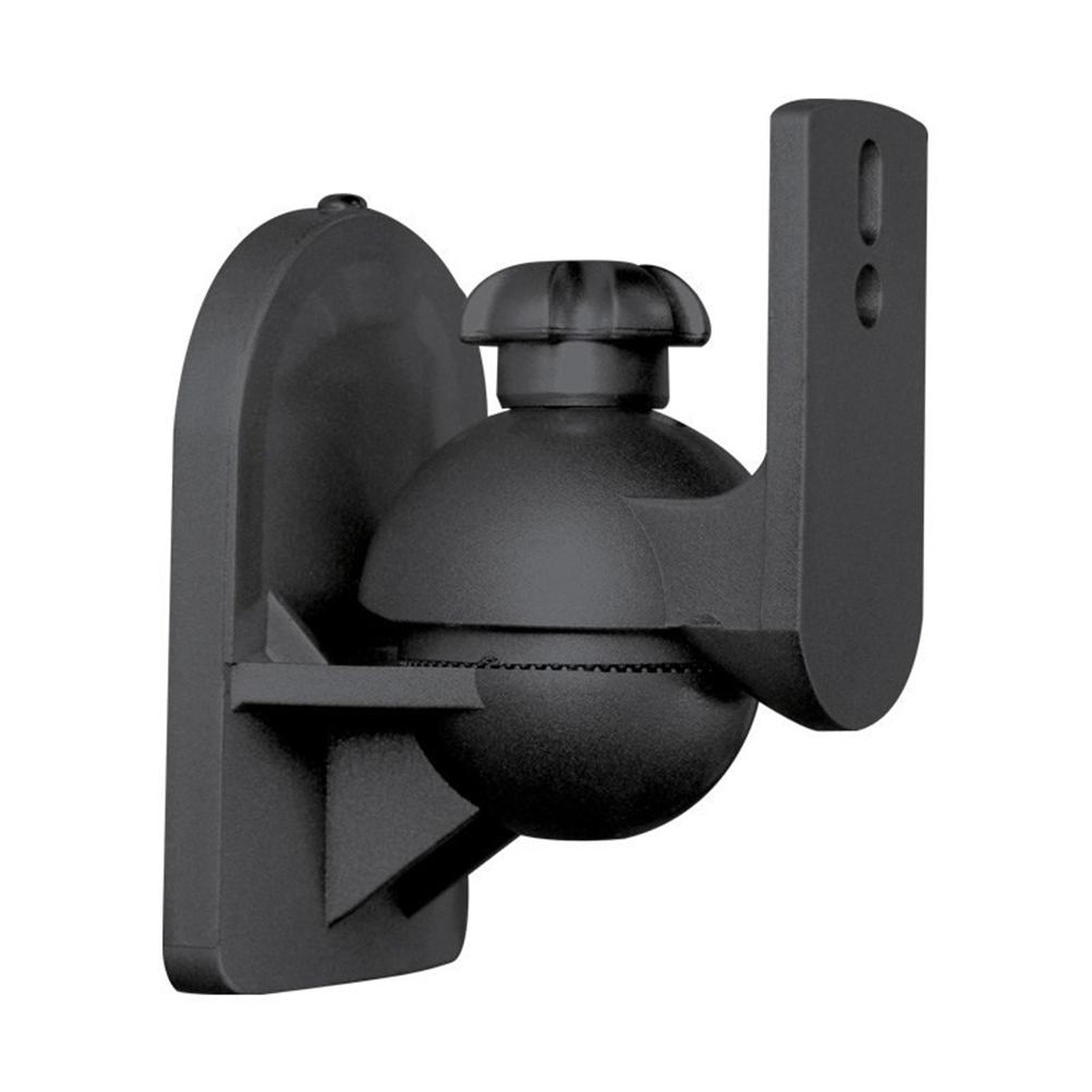 2 Stück Nylon Lautsprecher Wandhalterungen Verstellbare Halterung für Regallautsprecher Surround Sound Lautsprecher schwarz