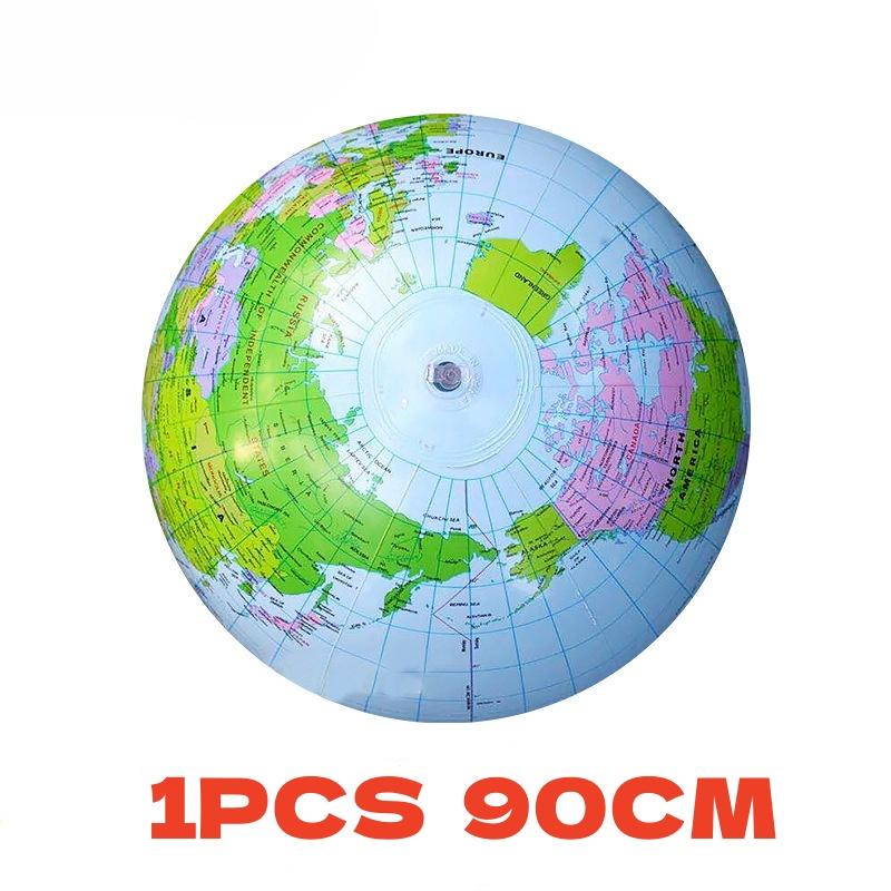 90cm Aufblasbarer Globus Lehrmittel Englische Version Aufblasbare Kartenkugel Kinder Geographie Aufklärung Kinderspielzeug