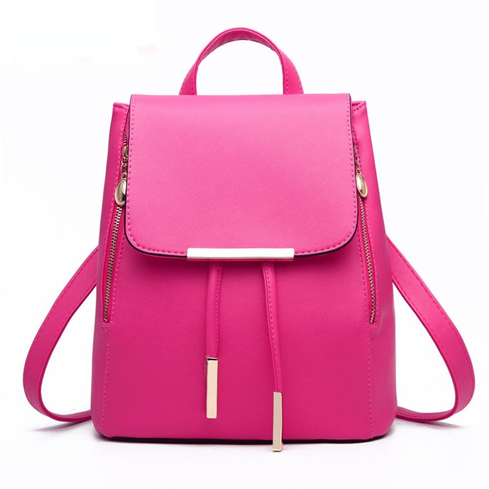 Damen-Rucksack, modischer Freizeit-Rucksack mit großer Kapazität für Damen rot