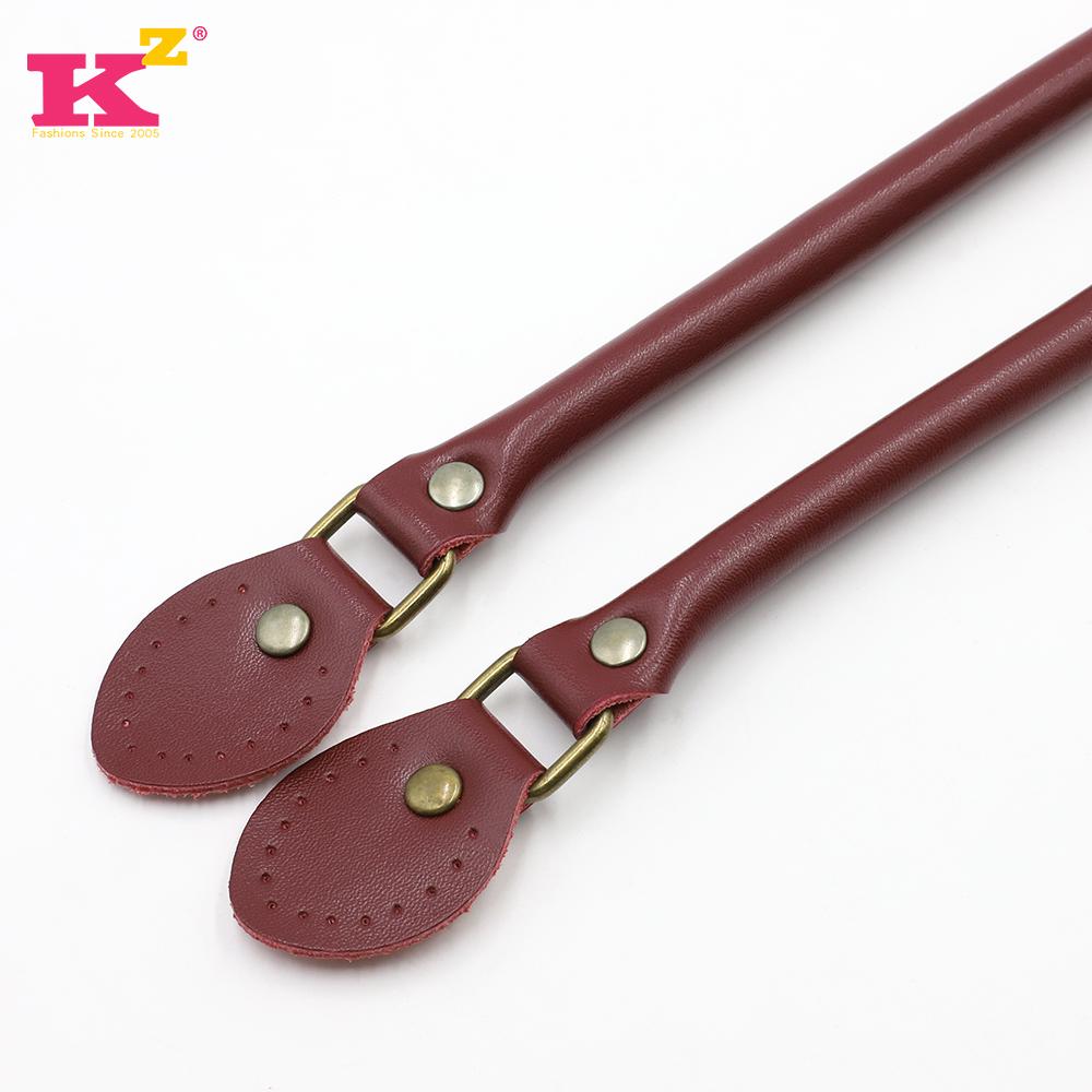 Handtaschengriffe Echtes Leder 40cm/50cm/60cm Griffriemen Schultertaschengriffe Ersatz für Handtaschen Riemen DIY Zubehör 50CM wein rot