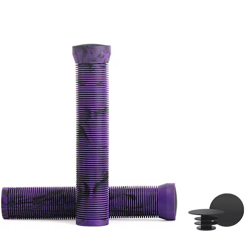 Fahrradlenkergriffe aus Gummi, Verlängerung, weich, rutschfest, Mountainbike-Lenkerabdeckung für 22,2 mm Roller, BMX, MTB-Lenker violett