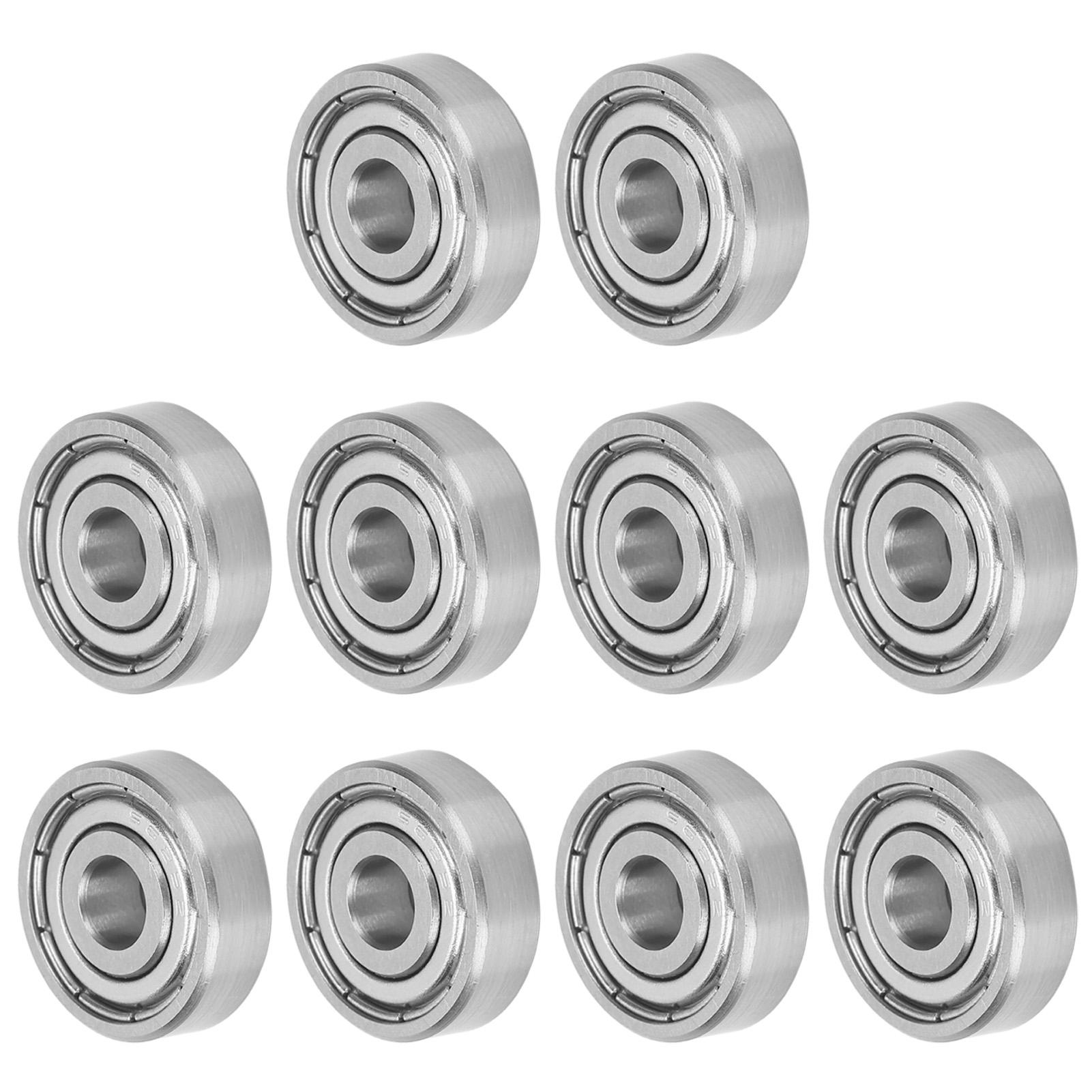 10Pcs Kugellager Stumm Edelstahl Longboard Roller Skating Rad Zubehör S625Z