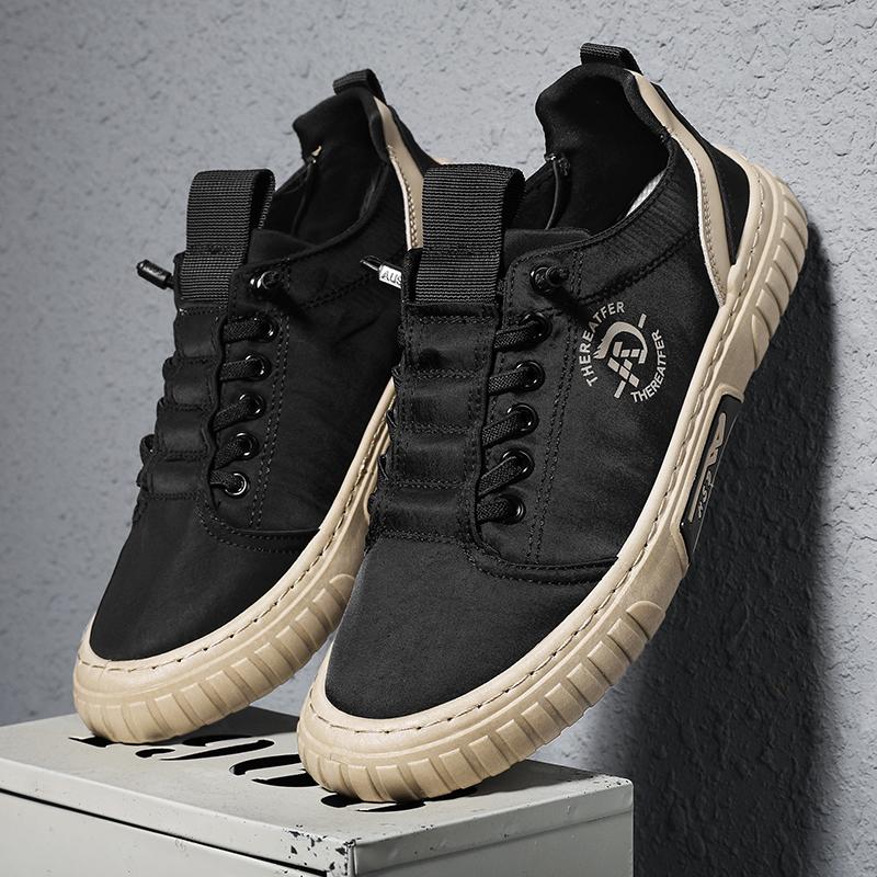 Neue Weiche sohlen Low-top Schuhe Atmungsaktive Eis Seide Tuch Schuhe männer Leichte Skate Schuhe Casual Leinwand Schuhe männer 44 schwarz