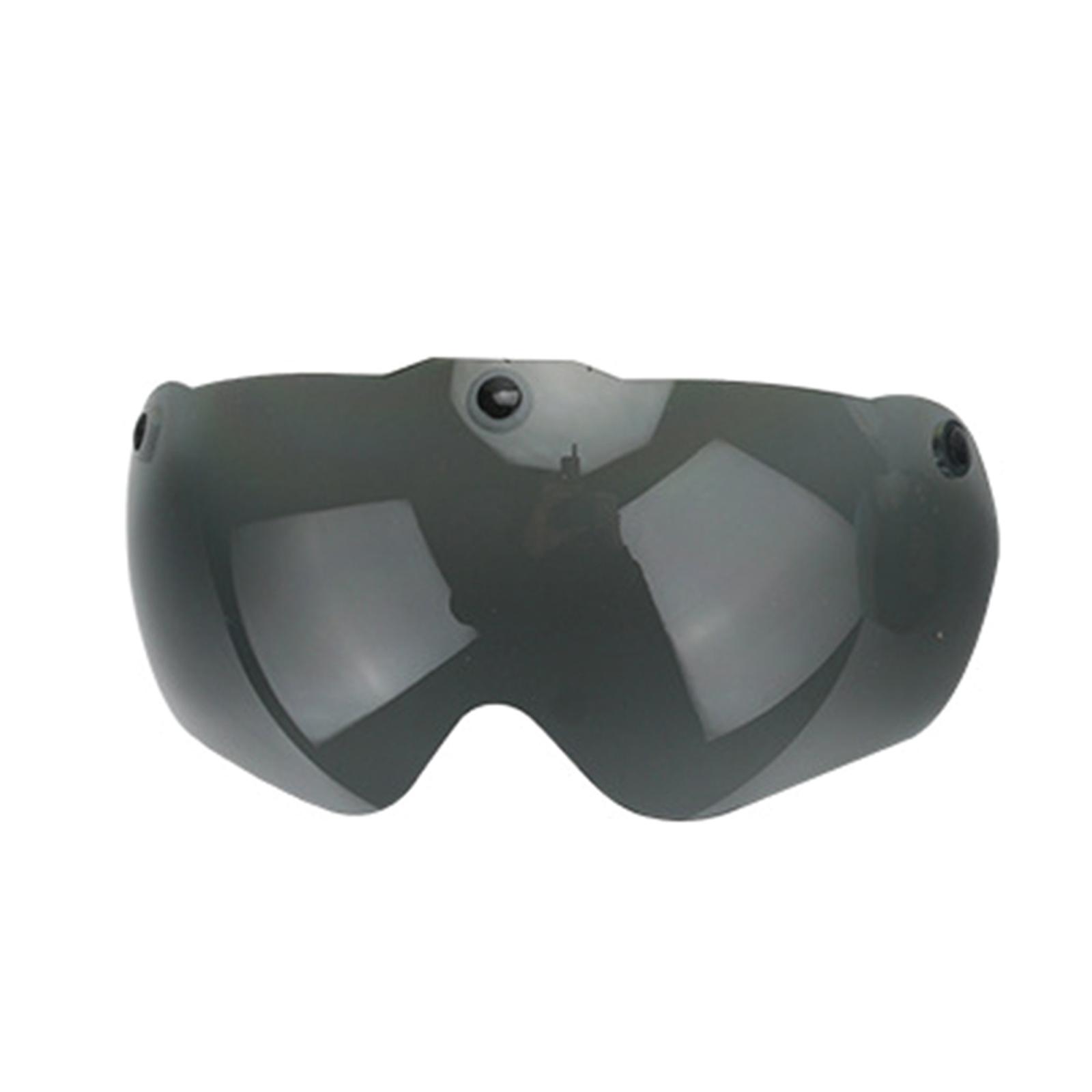 Abnehmbare Magnetische Fahrradhelmbrille Abnehmbare Sonnenblenden Schild Fahrradhelm Linse Sonnenbrille Fahrradhelm Zubehör grau