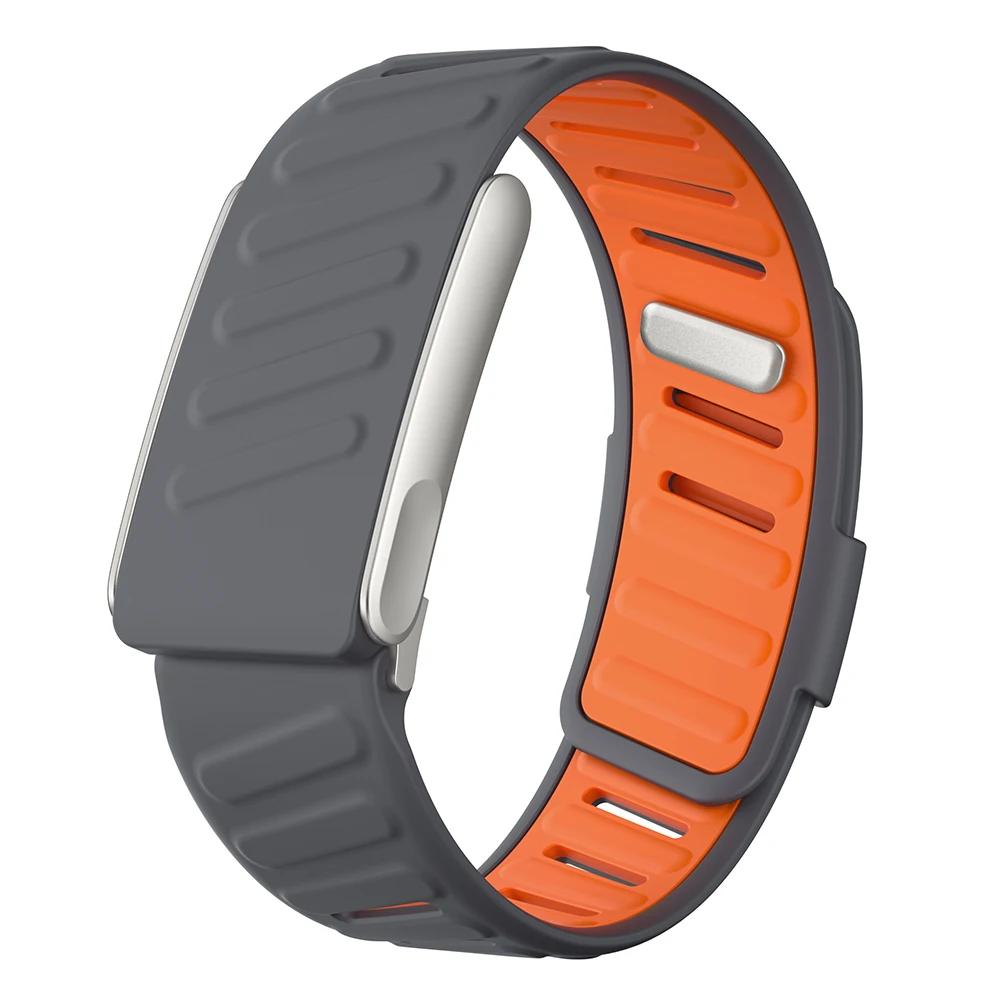 Für WHOOP 5.0/MG SportFlex Armband Weiches Silikon Wasserdicht und Schweißfest Verstellbares Armband 5.0/MG SportFlex Kompatibel for WHOOP MG apricot